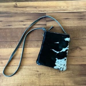 Myra Bag small crossbody black and white cowhide (brand new!)